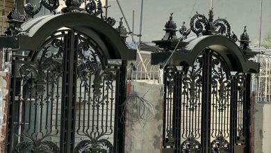 درب فرفورژه فلزی اهواز با طراحی ورودی ویلایی