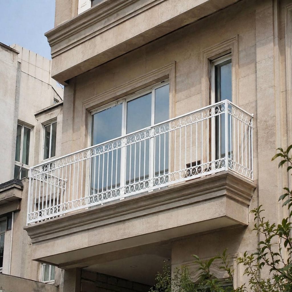 دست انداز فلزی راه پله مدرن دست انداز فلزی راه پله مدرن