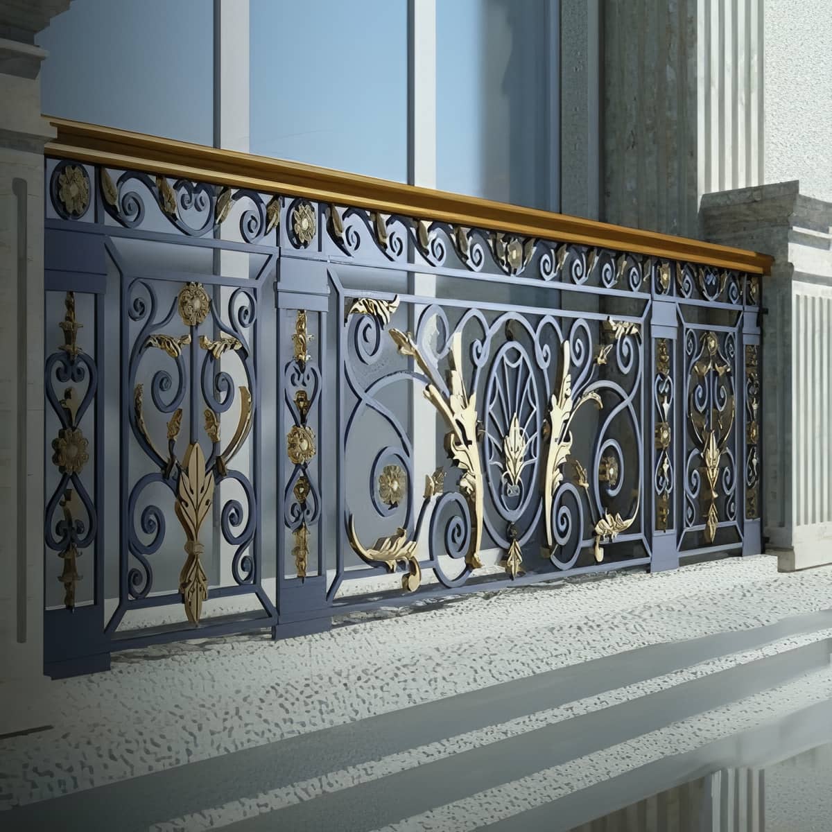 نرده دوبلکس شیشه ای اهواز