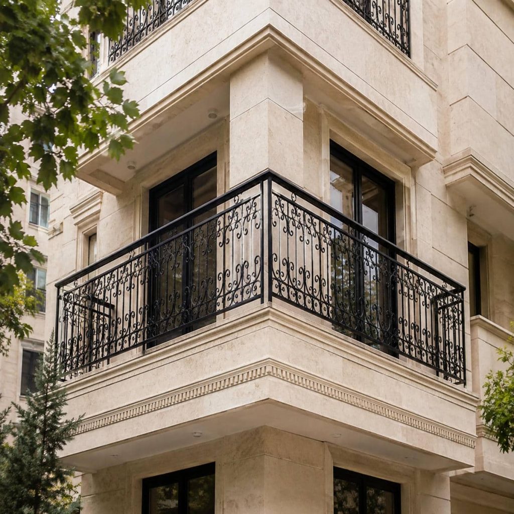 نرده بالکن اهواز طراحی ظریف تراس