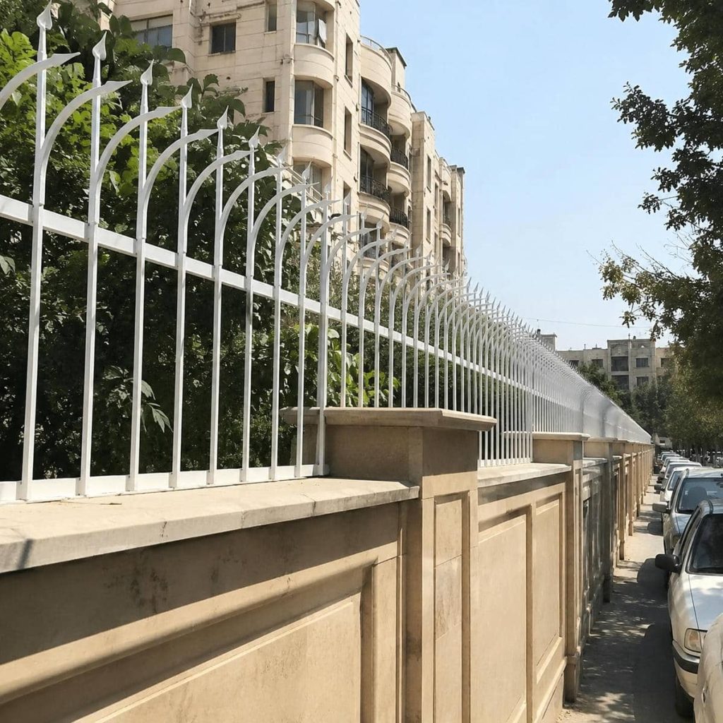 نرده حفاظ دیوار اهواز در فضای مسکونی